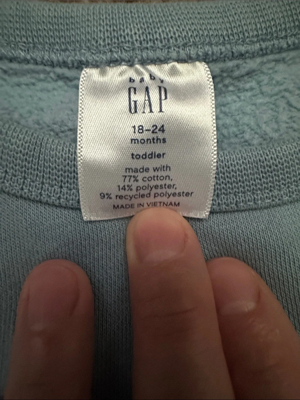 GAP Kids Blue Ombre Crewneck Sweatshirt size 18-24 months